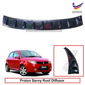 Proton Savvy Hatchback 2005-2010 Vortex Generator Shark Fin Aerodynamic Rear Top Roof Diffuser Diffusor